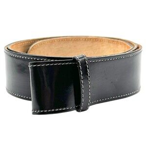 Gucci Italy Patent Leather Belt Fiocchi Lecco 80